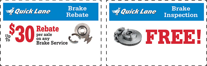 Brake Rebate and Inspection