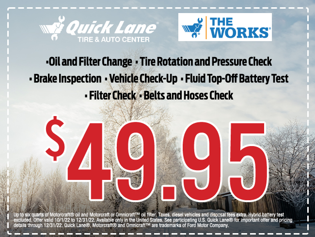 Quicklane Special Service Offers