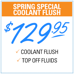 Spring Special
Coolant Flush