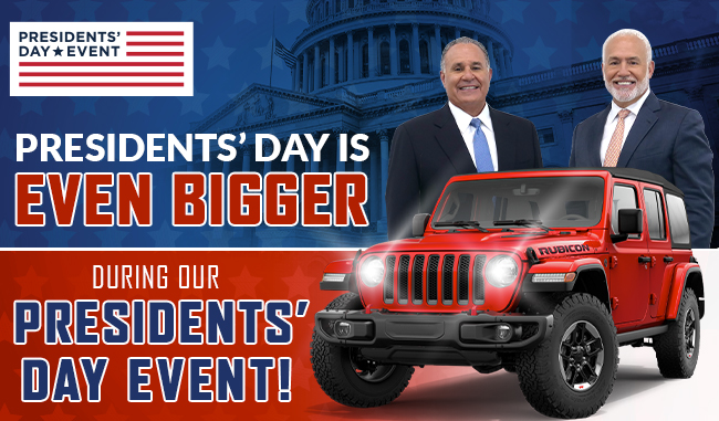 Presidents' Day Is Even Bigger During Our Presidents' Day Event!