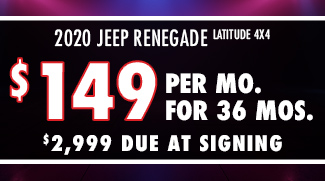 New 2020 Jeep Renegade Latitude 4x4