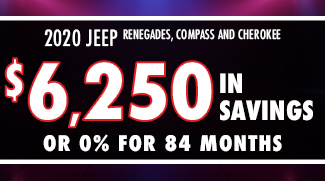 New 2020 Jeep Renegade, Compass & Cherokees