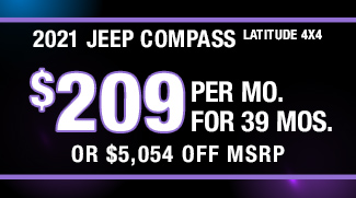 New 2021 Jeep Compass Latitude 4x4