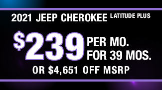New 2021 Jeep Cherokee Latitude Plus