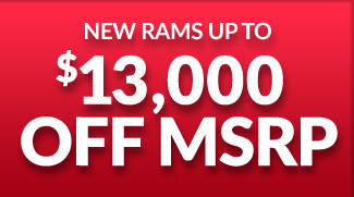 New RAMS up to $13,000 off MSRP