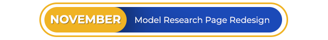 November - All-New Model Research Page Redesign