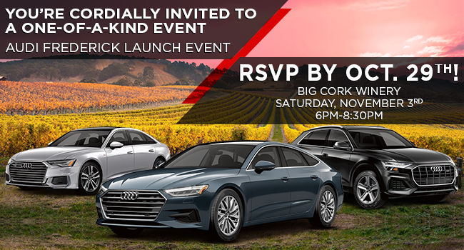 You're Invited To The Audi Frederick Launch Event