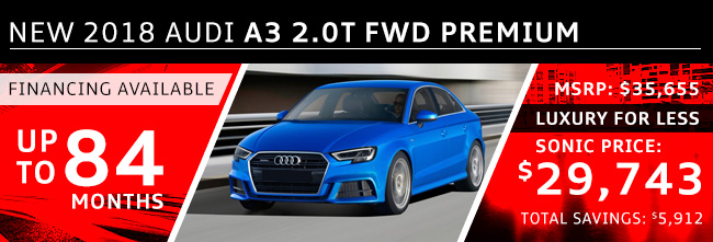 2018 Audi A3 2.0T FWD Premium