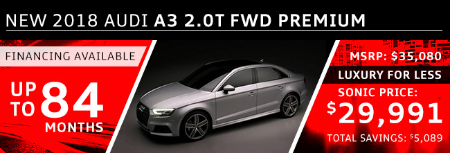 2018 Audi A3 2.0T FWD Premium