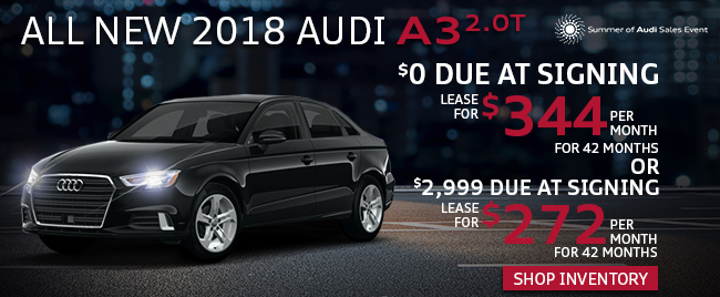 New 2018 Audi A3 2.0T