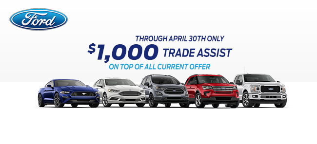 $1,000 Trade Assist Through April 30th
