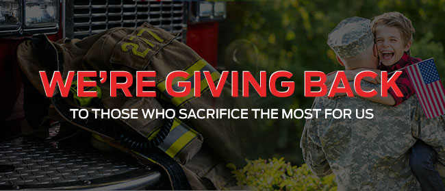 We're Giving Back To Those Who Sacrifice The Most For Us