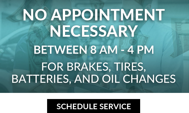 No appointment necessary service offer