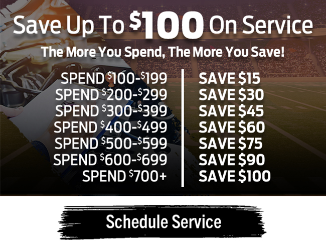Save Up To $100 On Service