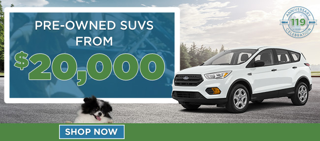 pre-owned SUVs from 20,000 USD