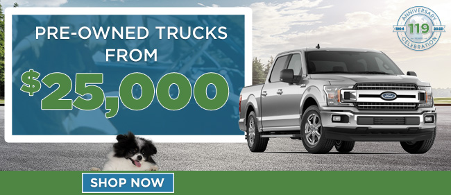 pre-owned trucks from 25,000 USD