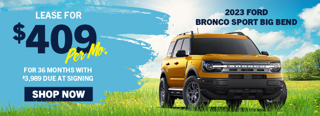 Ford Bronco special lease offer