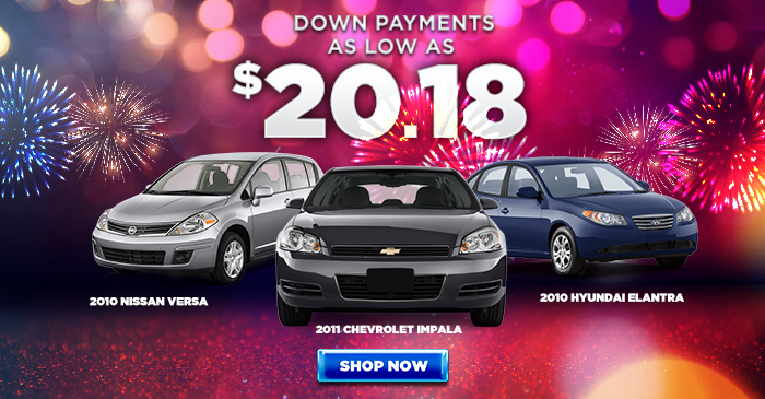 Down Payments As Low As $20.18
