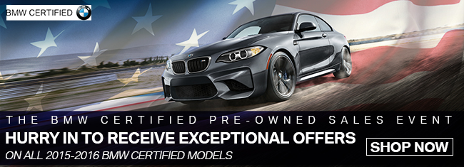The BMW Certified Pre-Owned Sales Event