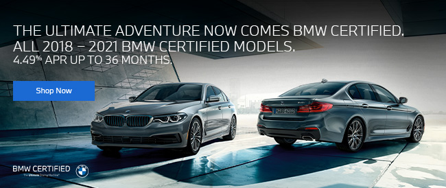 BMW Certified models at BMW of Columbia