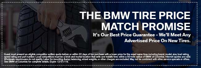 The BMW Tire Price Match Promise
