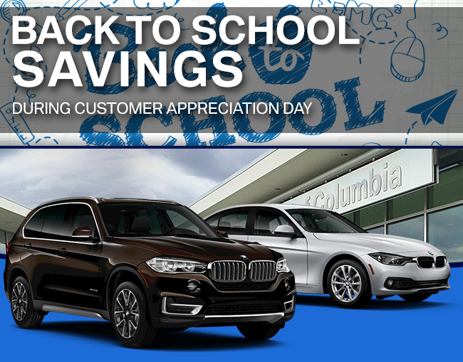 Back To School Savings at BMW of Columbia