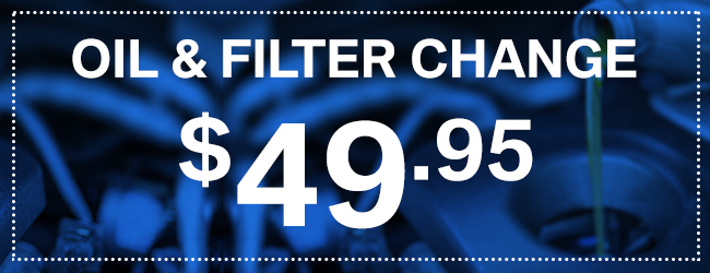 $49.95 Oil Change & Filter