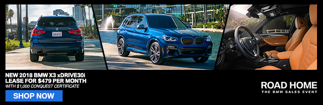 New 2018 BMW X3 xDRIVE30i