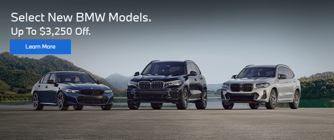 Select New BMW Models - Up to $3250 Off