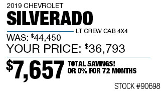2019 Chevy Silverado LT Crew Cab 4x4
