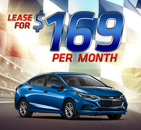 2016 Chevy Cruze LT 
Lease for $169 a month 