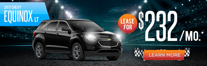 
2017 Chevy Equinox LT
Lease for $232/mo*