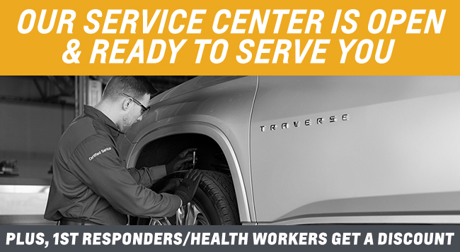 Our Service Center Is Open & Ready To Serve You