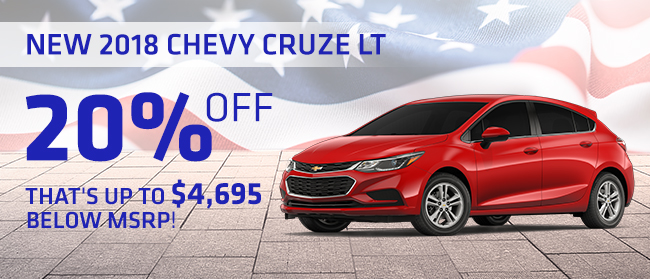 New 2018 Chevrolet Cruze LT