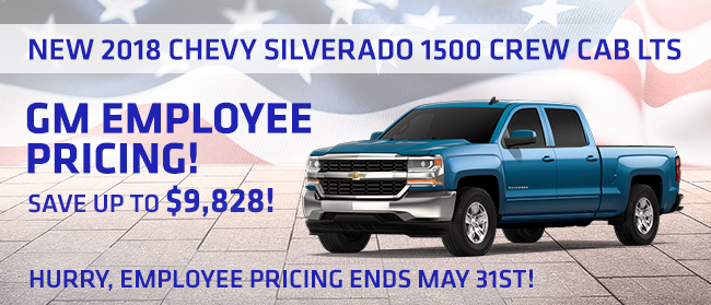 New 2018 Chevy Silverado 1500 Crew Cab LTs