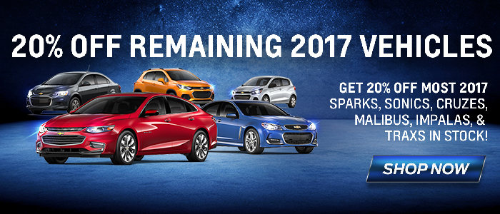 20% Off Remaining 2017 Vehicles