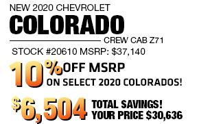 2020 Colorado Crew Cab Z71 