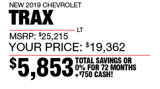 $5,853 Total Savings or 0% APR for 72 Months + $750 Cash!