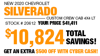 2020 Chevy Silverado Custom Crew Cab LT