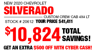 2020 Chevy Silverado Custom Crew Cab LT