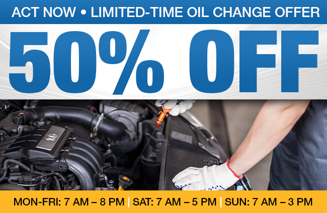 Act Now Limited-Time Oil Change