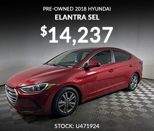 preowned Hyundai Elantra for sale