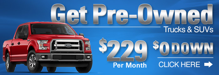 Get pre-owned trucks + suv's