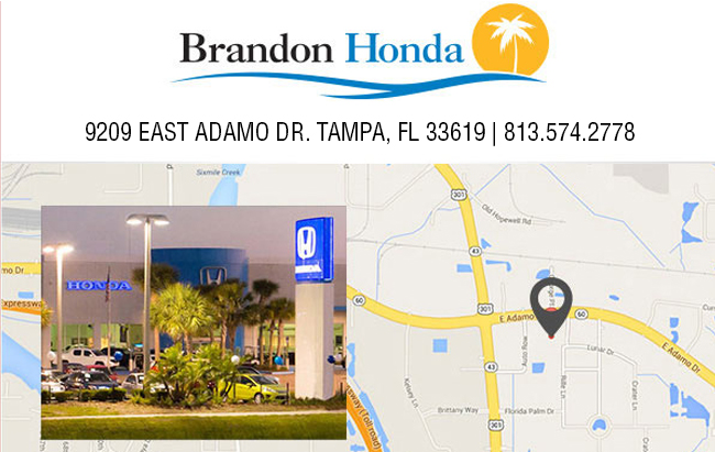Brandon Honda Map