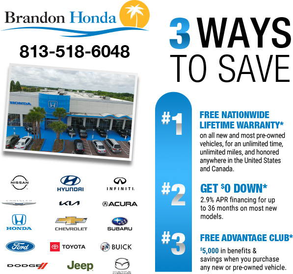 Brandon Honda - 3 ways to save