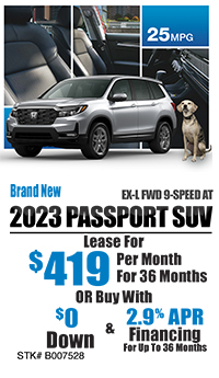 New 2023 Honda Passport SUV