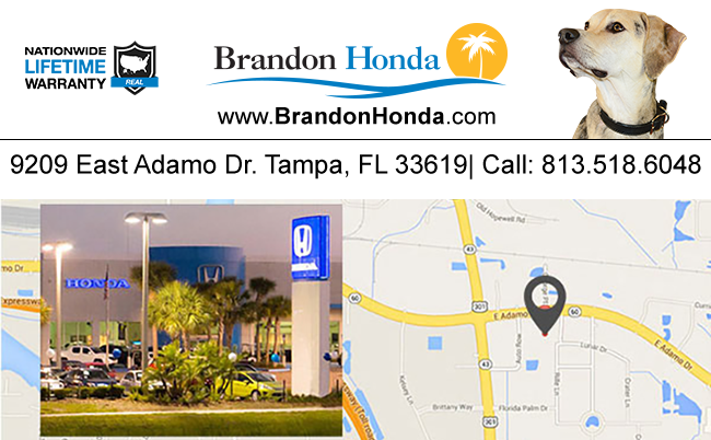 Brandon Honda Map, Address, Phone number
