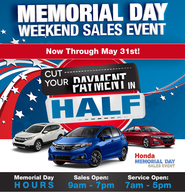 Memorial Day Weekend Sales Event