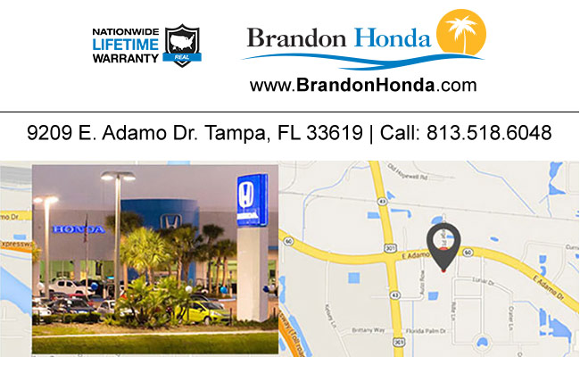 Brandon Honda Map, Address, Phone number