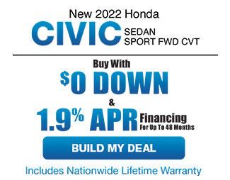 New 2022 Honda Civic Sedan